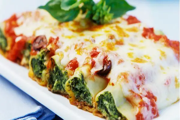 CANELONES DE VERDURAS 